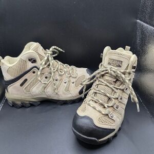 RedHead Brand Co Women Waterproof Hiking Boots Tan Black Suede Mesh 7.5M 2471297